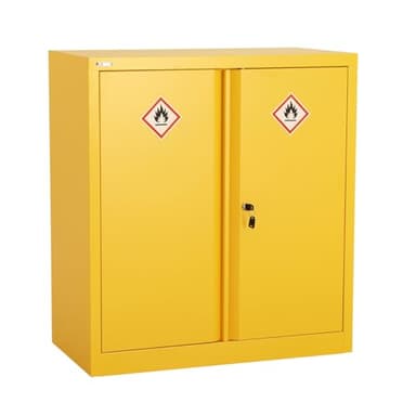 BiGDUG Hazardous Substance Storage Cabinet - Metal COSHH Cupboard, HSE Safety Cabinet - 1 Shelf 1000h x 915w x 460d mm