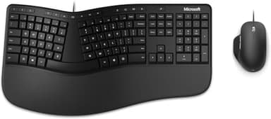 Microsoft Ergonomic English International Desktop Kit for Business - Keyboard + Mouse Black - RJY-00008
