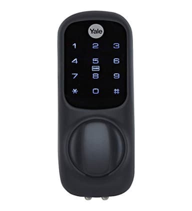Yale Smart Living YD-01-CON-BL Keyless Connected Ready Smart Door Lock, 60mm Nightlatch Standard Security Black Cylinder, 60 mm Backset