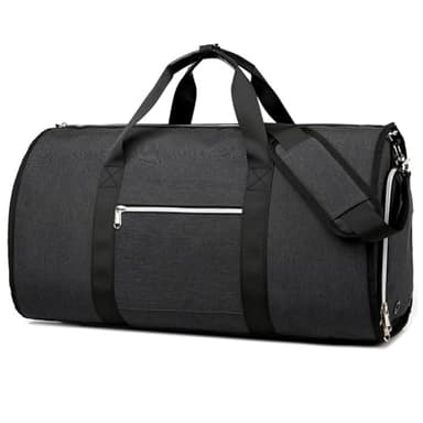 BotaBay Convertible Garment Duffle Bag for Travel, 3-in-1 Carry On Suit Bag with Shoe Compartment, 45L Waterproof Weekender Holdall with Shoulder Strap for Men & Women