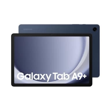 Samsung Galaxy Tab A9+ Android Tablet, 128GB Storage, 6GB Ram, Large Display, 3D Sound, Navy, 3 Year Extended Warranty (UK Version)