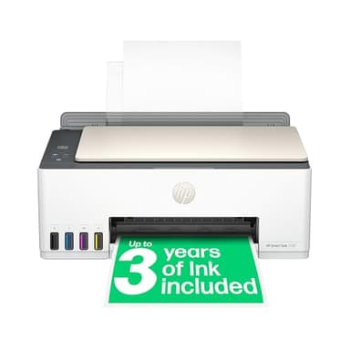 HP Smart Tank 5107 All in One Printer | Perfect for Home | Colour | Wireless | Print, Scan, Copy | Refillable | Includes up to 3 Years of Ink | Smart Buttons | Easy Setup | Reliable Wi-Fi