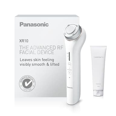 Panasonic EH-XR10 Advanced RF Radio Frequency Device with Ultrasonic Technologies for Anti-Aging Skin Tightening, Wrinkle Repair and Gradual Face Lifting