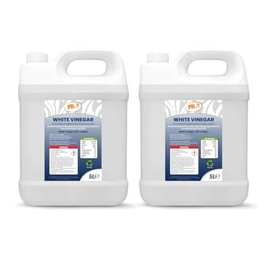 FILO High-Strength White Vinegar 20% 2x 5L | Natural Weed Killer | Extra-Strong Multi-Purpose Cleaner | Industrial and Household Use | Food Grade Cleaning Vinegar 10L.
