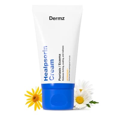 Cream for Psoriasis, Eczema, Rosacea and Dermatitis - Reduces Dryness and Inflammation - Treatment for Itchy, Cracked and Irritated Skin - Dermatology - Healpsorin