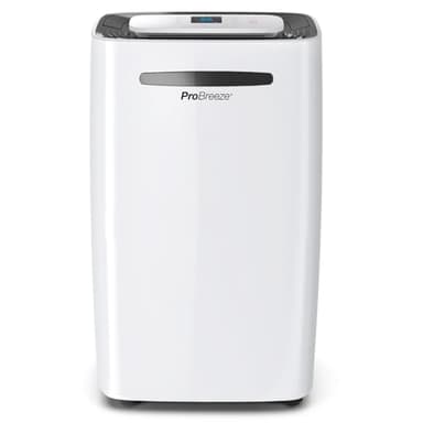 Pro Breeze® 20L/Day Dehumidifier with Digital Humidity Display, Sleep Mode, Continuous Drainage, Laundry Drying and 24 Hour Timer - Ideal for Damp and Condensation