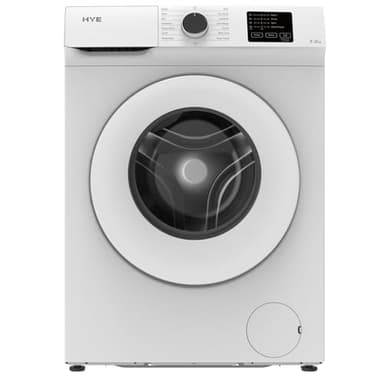 HYE 7kg Freestanding Washing Machines – 1200rpm Spin Speed, 15 Wash Programs, White - Energy Efficient Laundry Machine for Everyday Use - W0107SL14W13