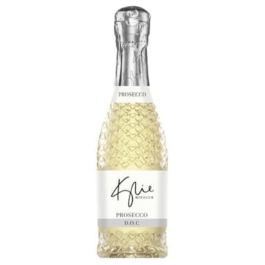 Kylie Minogue Signature Mini Prosecco, 20cl, Elegant Sparkling Prosecco in a Heart-Emblazoned Bottle, Perfect for Gifting and Celebrations, Made in Italy