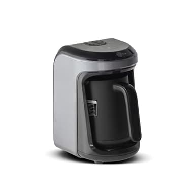 KARACA Hatır Hüps Turkish Coffee Maker & Milk Steamer, 5-Cup Capacity Turkish Coffee Pot, 535W, Anthracite, Auto Shut-off, Overflow Protection