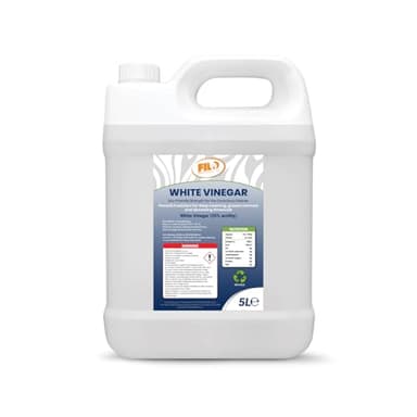 FILO High-Strength White Vinegar 20% 5L | Natural Weed Killer | Extra-Strong Multi-Purpose Cleaner | Industrial and Household Use | Food Grade Cleaning Vinegar.