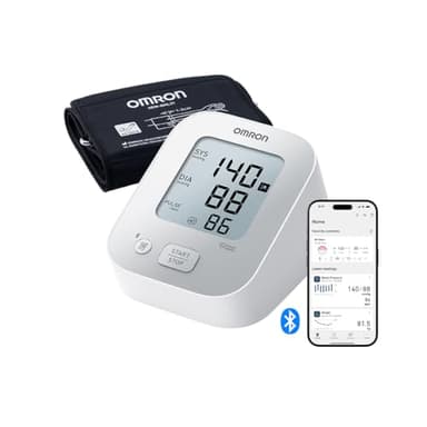 OMRON X2+ Connect, Upper Arm Blood Pressure Monitor for Home Use, Universal Wide Cuff (22-42 cm), Blood Pressure Machine for Irregular Heartbeat Detection with Bluetooth for OMRON Connect App