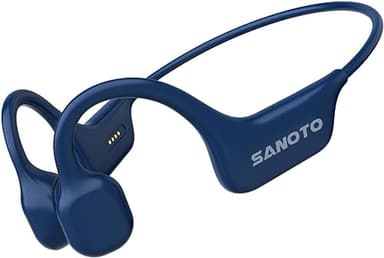 SANOTO Bone Conduction Headphones Open Ear Headphones Wireless Bluetooth 5.3 Sport Headset IPX7 Waterproof for Running Fitness Gym Walking Cycling