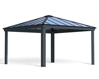 Canopia by Palram Colorado Carport Kit 14 x 14 425 x 425.5 cm Double Carport Polycarbonate in Anthracite for Cars Made of Rustproof Aluminium