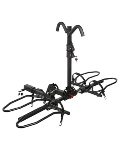 MEEVIZ Bike Rack Coupling with Lock, 2 Bike Racks for Car SUV RV, Truck, Trailer, Clutch Bike Rack for Thick Tires, Mountain Bikes, Electric Bikes and EMTB, 80kg Capacity Bike Carrier for 2 Inch