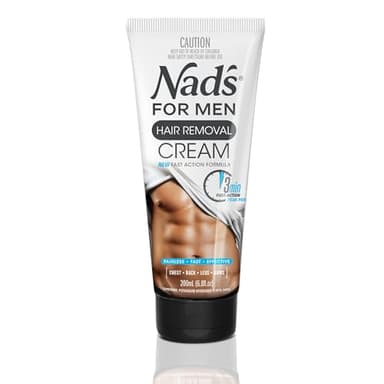 Nad's for Men Hair Removal Cream, Depilatory Cream for Chest, Back, Legs & Arms, 200ml