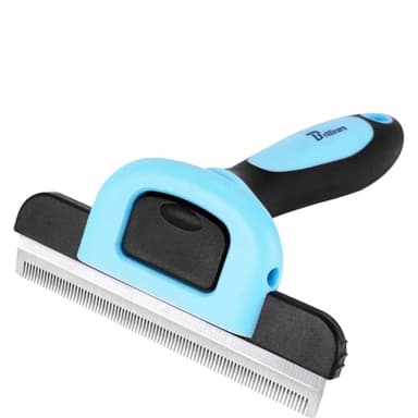 Brillirare Pet Deshedding Tool, Stainless-Steel Grooming Brush, Professional Dog Cat Undercoat Remover with Detachable Head, Effectively Reduces Shedding by up to 95% for Short Medium Long Pets Hair