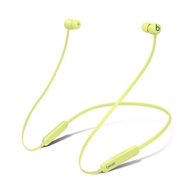 Beats Flex Wireless Earphones – Apple W1 Headphone Chip, Magnetic Earbuds, Class 1 Bluetooth, 12 Hours of Listening Time, Built-in Microphone - Yuzu Yellow