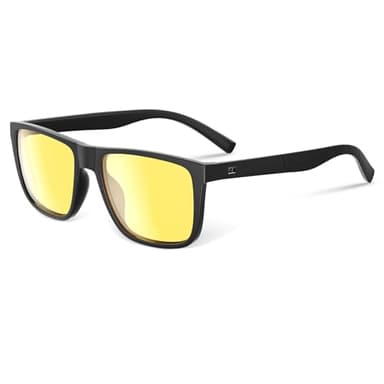 Glapeame Anti Glare Night Driving Glasses For Men-Yellow Lens-Night Vision Glasses For Women-Nighttime Driving Glasses-Sunglasses Mens,A01