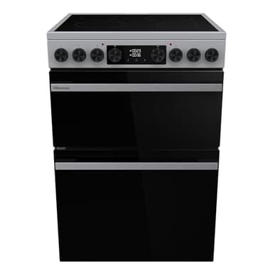 Hisense Hi6 Max 60cm Electric Cooker with Ceramic Hob HDCEC6C20X - Stainless Steel - A Rated
