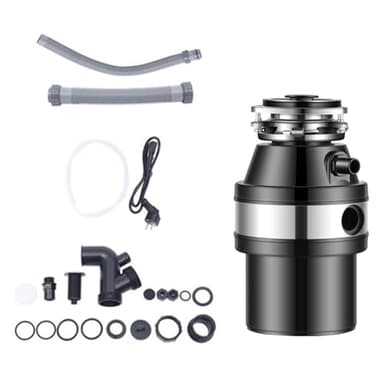 1.2L Food Waste Disposer, 560w Waste Disposal Unit For Sink, Garbage Disposal With Anti-Clamping, And Overload Protection, Noise Protection, Food Waste Bin Suitable For Kitchen And Sink