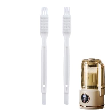 Juicer Cleaning Brush – Crevice Cleanings Tool | Small Stiff Bristle Brushs For Deep Cleanings Milk Frother Holes, Juicer Parts & Bottle Spouts | Multipurpose Kitchen Cleaning Brush Set