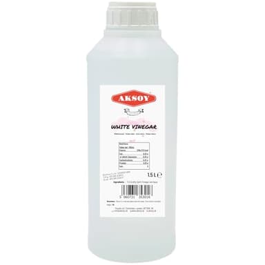 Aksoy Distilled White Spirit Vinegar 1.5L | Perfect for Cleaning, Pickling, Marinating, Cooking & Natural Weed Killer | Food-Grade & Multi-Purpose Vinegar