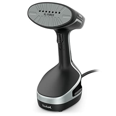 Tefal Handheld Clothes Steamer, Powerful 90g/min Steam Boost, Ready To Use In 25 Seconds, Black And Silver, DT8250