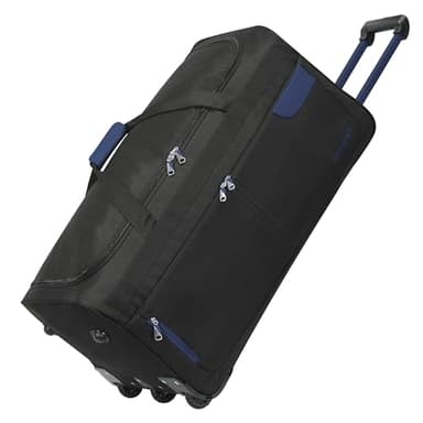 Rocklands® Lightweight Luggage Rolling Holdall Suitcase Wheeled Duffle Bag Cargo Sport Travel Bag RL501 (Navy/Black, Large - 32" (H84 x L42 x W40 cm))