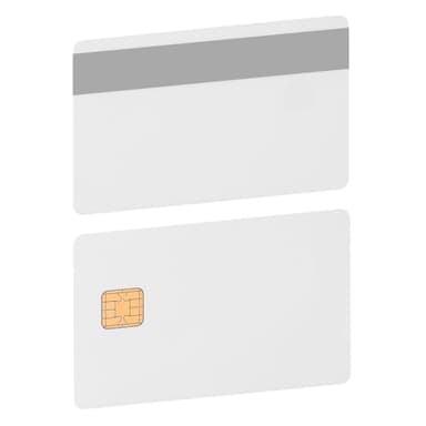X-belmox J2a040 Chip Java Jcop Cards Unfused, J2a040 Java Smart Card with 2 Track, 8.4mm HICO Magnetic Stripe, White Card Java Chip - 1 Pack