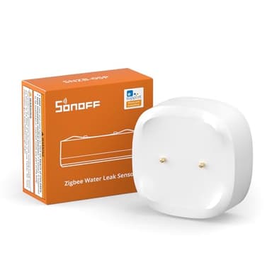 SONOFF SNZB-05P Zigbee Water Leak Sensor without Detection Cable, Wireless Mini Flood Detector for Alarm System and Smart Home Automation, Water Sensor Alarm for Kitchen Bathroom Basement