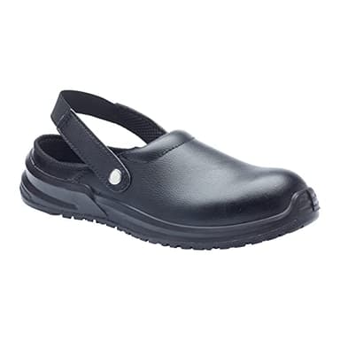 Blackrock Safety Clogs, Steel Toe Cap Crocs, Chef Crocs, Kitchen Clogs, Safety Shoes for Mens and Womens, Sandals - Size 10