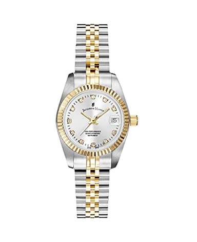 Jacques Du Manoir Ladies Swiss Made Inspiration Silver & Gold Plated Stainless Steel Bracelet Watch