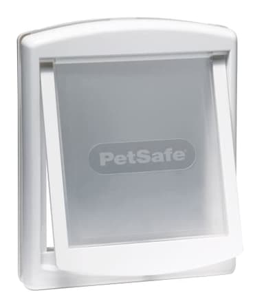 PetSafe Original 2 Way Pet Door - Manual Lock, Durable Frame, Multiple Colours - Large, White