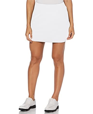 PGA TOUR Women's 16 Inch Airflux Skort with Tummy Control Waistband, Bright White, X-Small