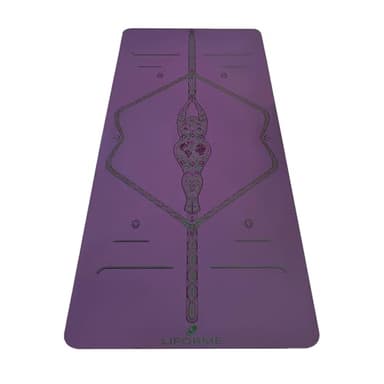 Liforme Printed Yoga Mat Collection - Free Yoga Bag, Patented Alignment System, Warrior-like Grip, Non-Slip, Eco-friendly, Biodegradable, Sweat-resistant, Long, Wide and Thick for Comfort