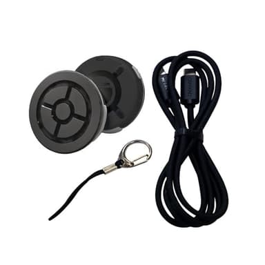 megacom DuoMon3 2025ver. 1P/2P Pocket Auto Catcher(Redball), IPX7 Waterproof with APP set up Lights,Vibration,Sound- Bluetooth One Touch Reconnect,Type-C & Wireless Rechargeable(Black)