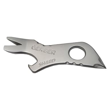 Gerber Gear Shard 7-in-1 Keychain Bottle Opener Multitool with Screwdriver, Gifts for Men - Silver