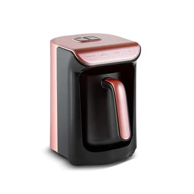 KARACA Hatır Köz Turkish Coffee Machine, for 5 People, 535W, Simple, Traditional & Fully Automatic Turkish Coffee Maker, Roseberry