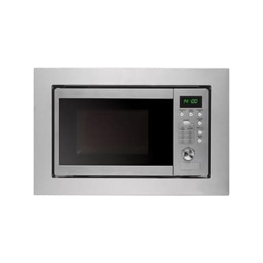 Cookology BIM20LWG Integrated Microwave and Grill in Silver - Compact 20 Litre Capacity - 1000W Grill & 800W Built-in Microwave - 59.5cm Width - 8 Menu Options