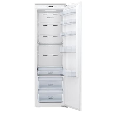 Teknix BITHTL Integrated Tall Larder Fridge - Built-in with 300L Capacity - Chrome Wine Rack - Digitals Controls - Two Year Cover - White, H177.2 x W54.0 x D54.5 (cm)