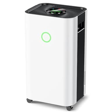 zropeao Dehumidifier15L/Day, Dehumidifiers for home, Auto Defrost | 3 Smart Modes, 24H Timer, Doal Drainage (Tank 2.8L+ Hose1.2M), for Bedrooms Basements,Large Rooms