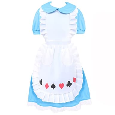 Alice’s Wonderland Dress Fancy Dress Costume for Children – Classic Storybook Outfit for Girls, Tea Party, World Book Day, Halloween and Themed Dress Up Events