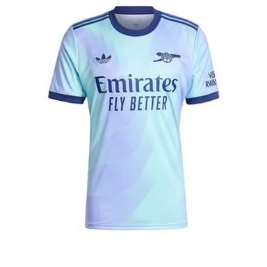 adidas Mens Arsenal Third Shirt 2024 2025 Adults Blue XL