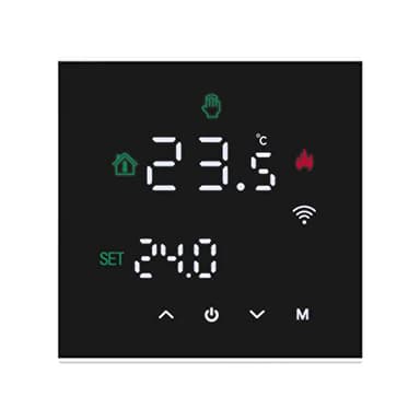 MincoHome Smart Thermostat Touch Screen WiFi Enabled Programmable Temperature Control For Electric Heating/Gas Boiler Save Energy (Black Gas Boiler)