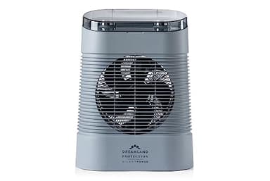 Dreamland Silent Power Protection Fan Heater - Electric Heaters for home low energy, Quick Heat Up with 4 Heating Modes, Silent Portable Heater, Energy Efficient Eco Mode, Small and Cheap to run