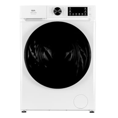 SIA SWM121400W Freestanding 12kg Washing Machine, 1400 RPM, 14 Programs, A Energy Rating, BLDC Inverter Motor, LED Display, 3-24hr Timer Delay, 2 Year Manufacturers Guarantee, White