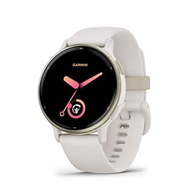 Garmin vívoactive 5, 42mm GPS smartwatch, AMOLED touchscreen, all-day health monitoring, advanced fitness features, personalised sleep coaching, Music, up to 11 days battery life, Ivory