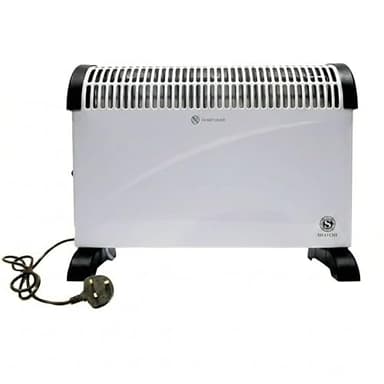 2000W Convector Radiator Heater with 3 Heat Settings, Adjustable Thermostat, Cool-Touch Design & Safety Cut-Off, Quiet Portable Electric Heater for Home, Bedroom, Office or Living Room
