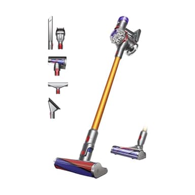 Dyson V8 Absolute Cordless Vacuum Cleaner, 115 AW, up to 40 min runtime, De-tangling Motorbar, removes Pet hair, Fluffy cleaner head, cordless handheld