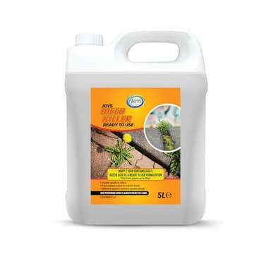 JOVS Weed Killer 5L Ready to Use – Fast Acting Weed Killer Spray for Patios, Paths & Driveways – Contains Acetic Acid – Kills Moss & Common Garden Weeds – Amateur Use Only.